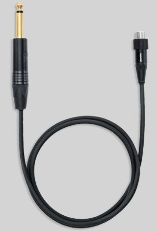 Shure WA305 kabel audio 6.35mm Czarny