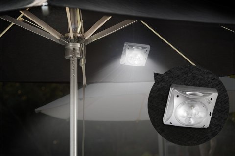 WYSOKIEJ JAKOŚCI LAMPA SOLARNA Z CZUJNIKIEM ZMIERZCHU POD PARASOL Maclean MCE124
