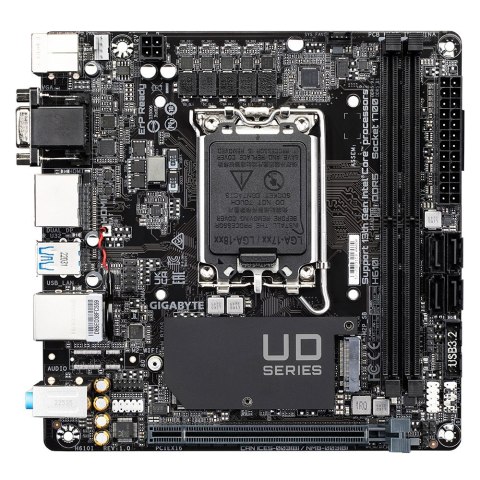 GIGABYTE H610I płyta główna Intel H610 Express LGA 1700 mini ITX GIGABYTE H610I płyta główna Intel H610 Express LGA 1700 mini ITX
