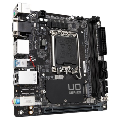 GIGABYTE H610I płyta główna Intel H610 Express LGA 1700 mini ITX GIGABYTE H610I płyta główna Intel H610 Express LGA 1700 mini ITX