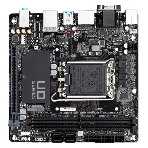 GIGABYTE H610I płyta główna Intel H610 Express LGA 1700 mini ITX GIGABYTE H610I płyta główna Intel H610 Express LGA 1700 mini ITX