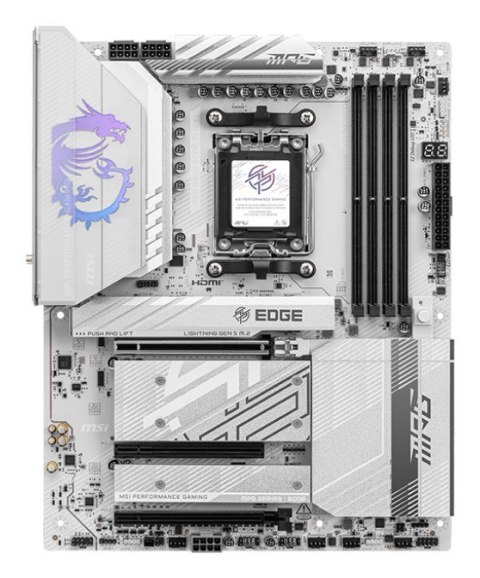 MSI MPG B850 EDGE TI WIFI płyta główna AMD B850 Gniazdo AM5 ATX MSI MPG B850 EDGE TI WIFI płyta główna AMD B850 Gniazdo AM5 ATX