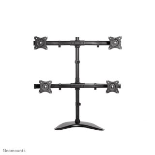Neomounts NM-D335D4BLACK uchwyt / stojak do monitorów 68,6 cm (27") Biurko Czarny