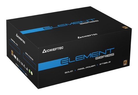 Chieftec ELP-700S moduł zasilaczy 700 W 20+4 pin ATX PS/2 Czarny