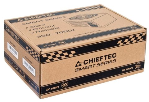 Chieftec Smart GPS-600A8 moduł zasilaczy 600 W 20+4 pin ATX ATX Czarny