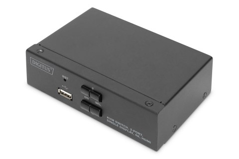 DIGITUS PRZEŁĄCZNIK KVM 2 PORTOWY HDMI, 4K 30HZ DS-12870 DIGITUS PRZEŁĄCZNIK KVM 2 PORTOWY HDMI, 4K 30HZ DS-12870