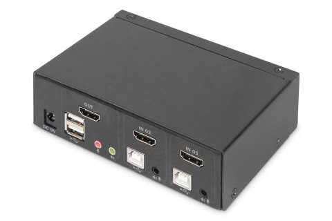 DIGITUS PRZEŁĄCZNIK KVM 2 PORTOWY HDMI, 4K 30HZ DS-12870 DIGITUS PRZEŁĄCZNIK KVM 2 PORTOWY HDMI, 4K 30HZ DS-12870