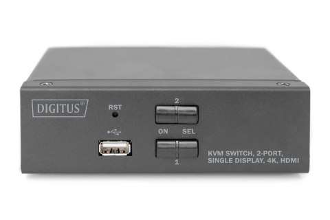 DIGITUS PRZEŁĄCZNIK KVM 2 PORTOWY HDMI, 4K 30HZ DS-12870 DIGITUS PRZEŁĄCZNIK KVM 2 PORTOWY HDMI, 4K 30HZ DS-12870