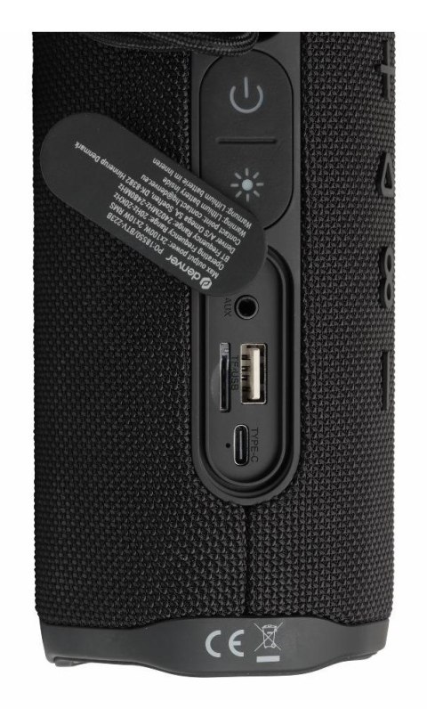 Denver BTV-223B BLACK głośnik przenośny / imprezowy Czarny 20 W Denver BTV-223B BLACK głośnik przenośny / imprezowy Czarny 20 W