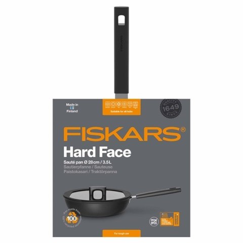 FISKARS PATELNIA SZEFA KUCHNI 28 cm Z POKRYWKĄ HARD FACE FISKARS PATELNIA SZEFA KUCHNI 28 cm Z POKRYWKĄ HARD FACE