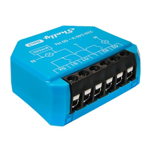 2-kanałowy sterownik oświetlenia bez neutralnego Shelly 2L Gen3 WiFi 2-kanałowy sterownik oświetlenia bez neutralnego Shelly 2L Gen3 WiFi