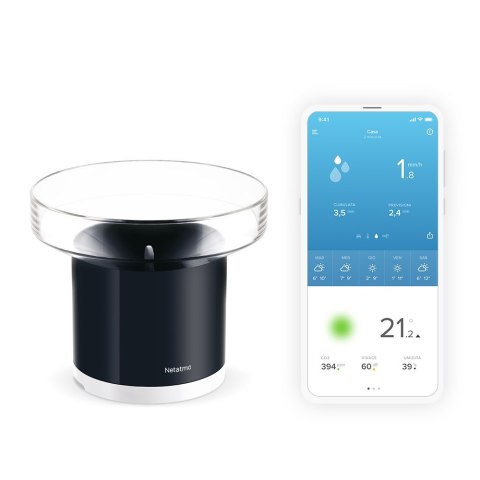 Netatmo NRG01-WW deszczomierze 10 cm Bezprzewodowy Czarny