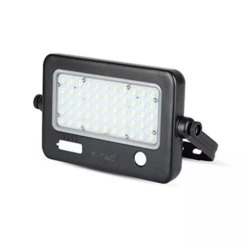 Projektor LED Solarny V-TAC 10W USB Czarny IP65 VT-788-10 4000K 1100lm Projektor LED Solarny V-TAC 10W USB Czarny IP65 VT-788-10 4000K 1100lm