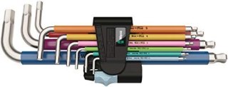 Zestaw kluczy imbusowych trzpieniowych HEX Plus 9sztuk