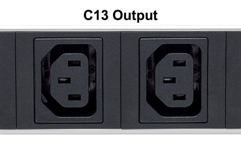 Intellinet 163620 rozdzielacz zasilania PDU 8 x gniazdo sieciowe 1U Czarny, Srebrny