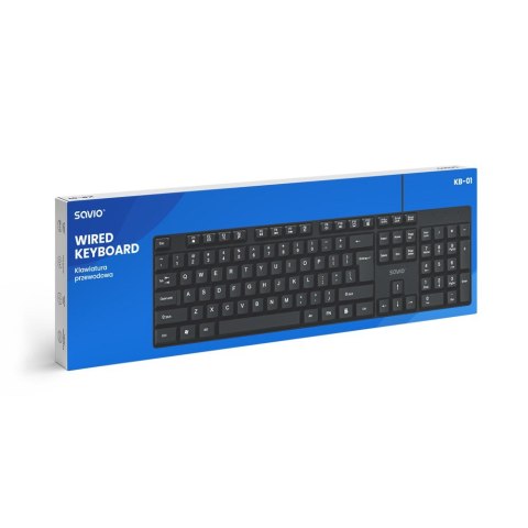 SAVIO KLAWIATURA PRZEWODOWA KB-01