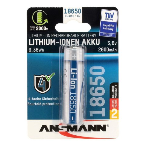 Akumulator Ansmann Li-Ion 18650 typ 3400 z USB-C