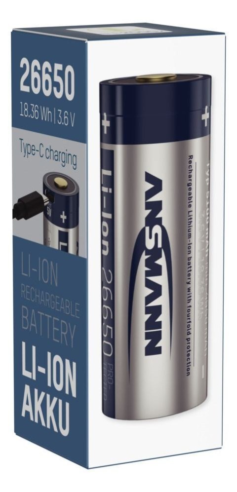 Ansmann 1307-0012 bateria do użytku domowego Bateria do ponownego naładowania Litowo-jonowa (Li-Ion)
