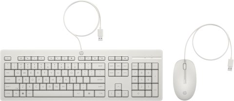 Klawiatura + mysz HP 225 Wired Mouse and Keyboard Combo White 86J24AA