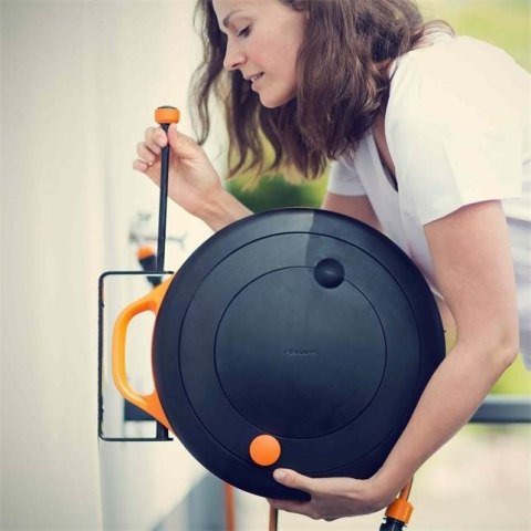 Fiskars 1020448 uchwyt do węża ogrodowego Metal Czarny Fiskars 1020448 uchwyt do węża ogrodowego Metal Czarny