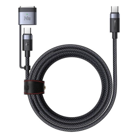 Kabel 2w1 USB-C do USB-C + Magsafe 3 Mcdodo CA-0140, 2m (czarny) Kabel 2w1 USB-C do USB-C + Magsafe 3 Mcdodo CA-0140, 2m (czarny)