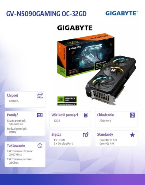 Karta graficzna GV-N5090GAMING OC-32GD