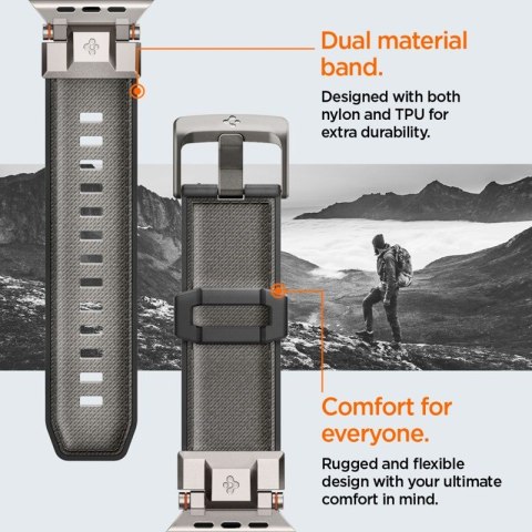 Spigen DuraPro Armor - Pasek do Apple Watch 44/45/46/49 mm (Grey)