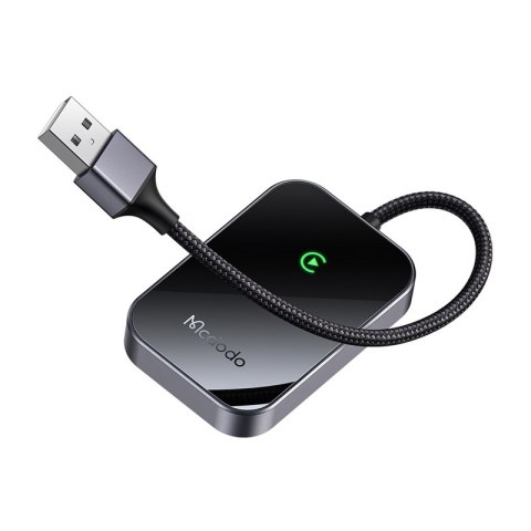 Bezprzewodowy adapter CarPlay z kablem USB McDodo CA-7210 czarny Bezprzewodowy adapter CarPlay z kablem USB McDodo CA-7210 czarny