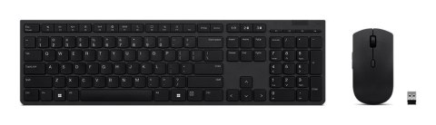 Lenovo 4X31K03968 klawiatura Dołączona myszka Biuro RF Wireless + Bluetooth US English Szary