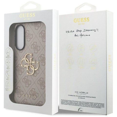 Guess Big 4G Logo Classic Logo - Etui do Samsung Galaxy S25 Edge (różowy)