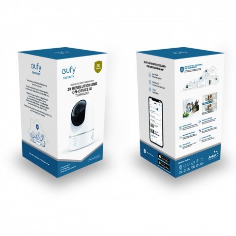 Eufy Kamera wewnętrzna 2K Pan & Tilt B2C - EU/ES/FR/ES Iteration 2 Biała Eufy Kamera wewnętrzna 2K Pan & Tilt B2C - EU/ES/FR/ES Iteration 2 Biała