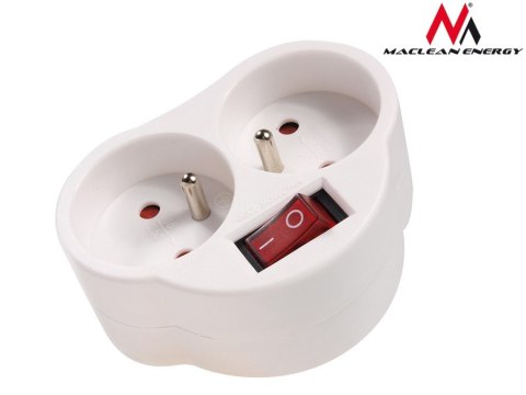 Gniazdko prądowe X2 z wyłącznikiem Energy MCE31 3680W