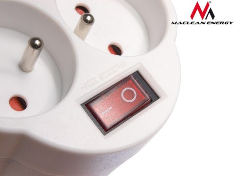 Gniazdko prądowe X2 z wyłącznikiem Energy MCE31 3680W
