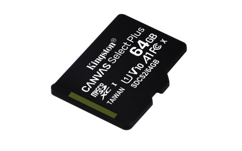 Karta pamięci Kingston Canvas Select Plus SDCS2/64GBSP (64GB; Class 10, Class A1; Karta pamięci) Karta pamięci Kingston Canvas Select Plus SDCS2/64GBSP (64GB; Class 10, Class A1; Karta pamięci)