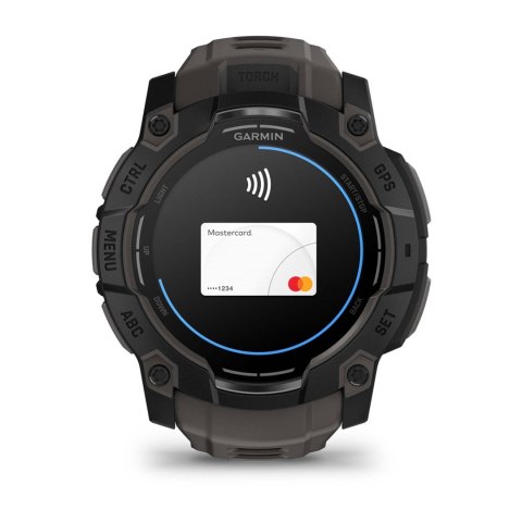 Zegarek Garmin Instinct 3 - 50 mm AMOLED Black met charcoal band