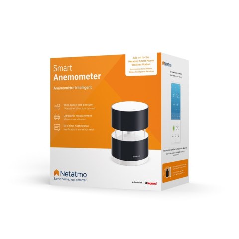 Netatmo Wind Gauge Czujnik środowiskowy dla inteligentnego domu Bezprzewodowy