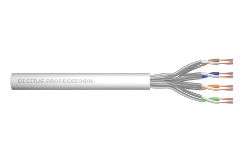 Digitus Kabel typu linka kat.6A, U/FTP, AWG 27/7, LSOH, 100m, szary, karton Digitus Kabel typu linka kat.6A, U/FTP, AWG 27/7, LSOH, 100m, szary, karton