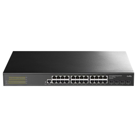 Cudy GS2024S2 łącza sieciowe Zarządzany L2/L3 Gigabit Ethernet (10/100/1000) 1U Czarny Cudy GS2024S2 łącza sieciowe Zarządzany L2/L3 Gigabit Ethernet (10/100/1000) 1U Czarny