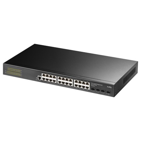 Cudy GS2024S2 łącza sieciowe Zarządzany L2/L3 Gigabit Ethernet (10/100/1000) 1U Czarny Cudy GS2024S2 łącza sieciowe Zarządzany L2/L3 Gigabit Ethernet (10/100/1000) 1U Czarny