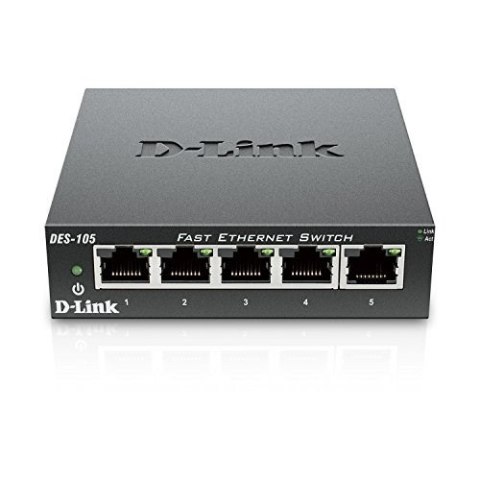 D-Link DES-105 Nie zarządzany L2 Czarny D-Link DES-105 Nie zarządzany L2 Czarny