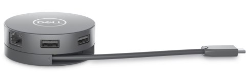 DELL DA305 Przewodowa USB 3.2 Gen 2 (3.1 Gen 2) Type-C Srebrny