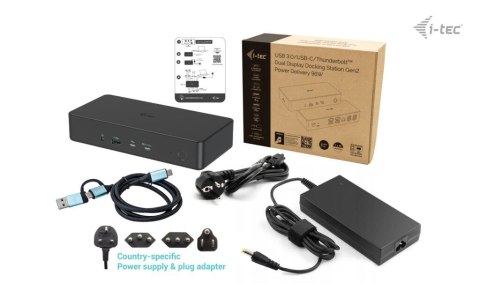 I-tec CADUAL4KDOCKPD2 stacja dokująca Przewodowa USB 3.2 Gen 1 (3.1 Gen 1) Type-C Czarny I-tec CADUAL4KDOCKPD2 stacja dokująca Przewodowa USB 3.2 Gen 1 (3.1 Gen 1) Type-C Czarny