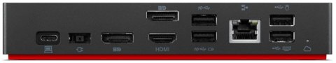 Lenovo ThinkPad Universal USB-C Smart Dock Przewodowa Thunderbolt 4 Czarny Lenovo ThinkPad Universal USB-C Smart Dock Przewodowa Thunderbolt 4 Czarny