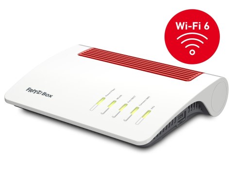 FRITZ!Box 5590 Fiber router bezprzewodowy Gigabit Ethernet Dual-band (2.4 GHz/5 GHz) Biały FRITZ!Box 5590 Fiber router bezprzewodowy Gigabit Ethernet Dual-band (2.4 GHz/5 GHz) Biały