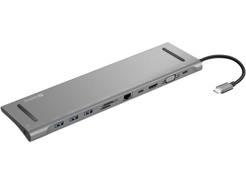 Stacja dokująca Sandberg USB-C 10-w-1 Docking Station Stacja dokująca Sandberg USB-C 10-w-1 Docking Station