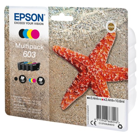 Zestaw tuszy Epson 603 Multipack C13T03U640 Zestaw tuszy Epson 603 Multipack C13T03U640