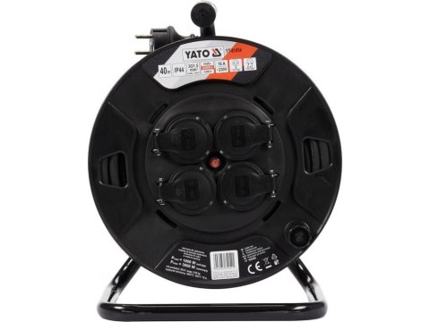YATO PRZEDŁUŻACZ BĘBNOWY 40m 3 x 1,5mm2 IP44 81054 YATO PRZEDŁUŻACZ BĘBNOWY 40m 3 x 1,5mm2 IP44 81054