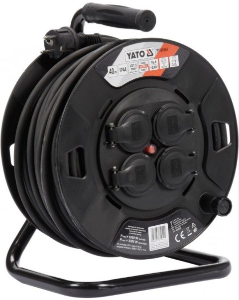 YATO PRZEDŁUŻACZ BĘBNOWY 40m 3 x 1,5mm2 IP44 81054 YATO PRZEDŁUŻACZ BĘBNOWY 40m 3 x 1,5mm2 IP44 81054