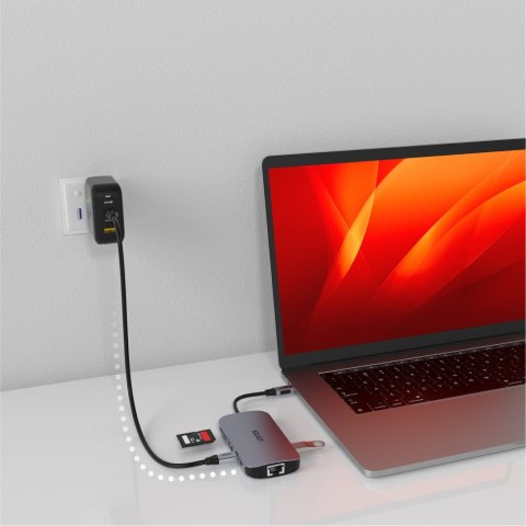 UNITEK D1071A hub i koncentrator USB 3.0 SuperSpeed 5 Gb/s Srebrny