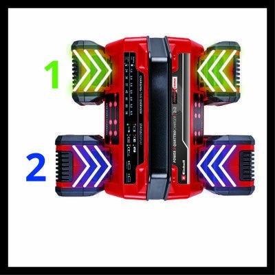 Ładowarka poczwórna 2x2 Power X 4A 4512102 EINHELL Ładowarka poczwórna 2x2 Power X 4A 4512102 EINHELL